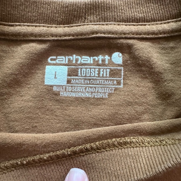 Carhartt Brown Loose Fit Tee - Mens L - Picture 6 of 7